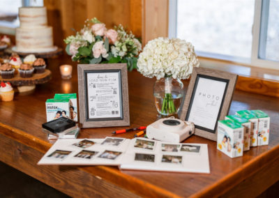 wedding reception photo book