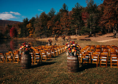 wedding ceremony setting